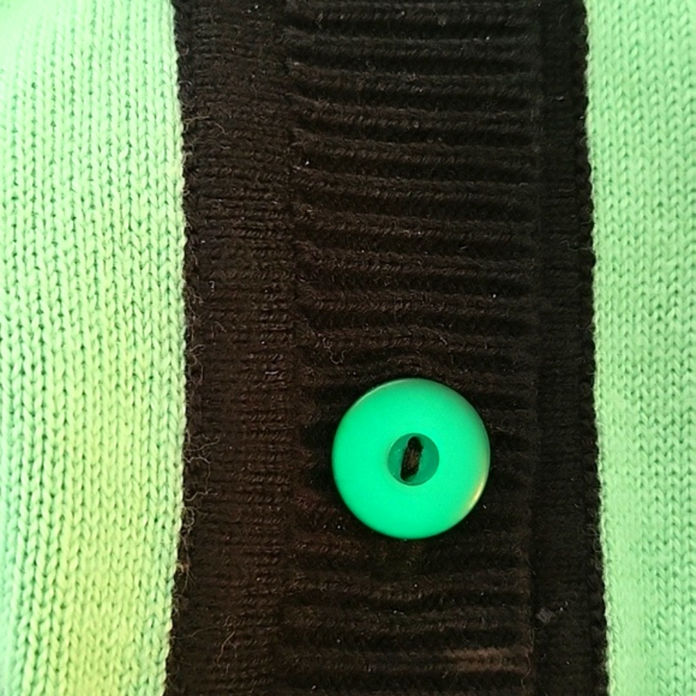 Bob Mackie Wearable Art Cardigan Sweater Size Xxs - image 5